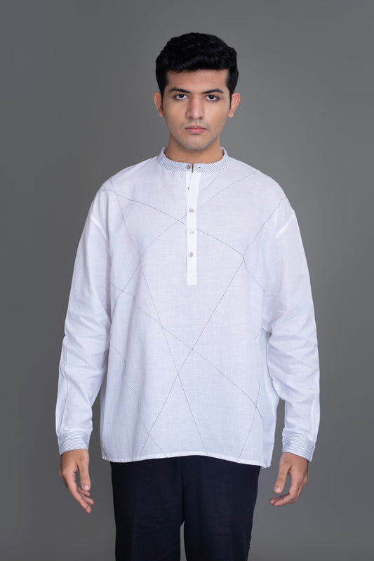 Crazy Pintucked Kurta Shirt