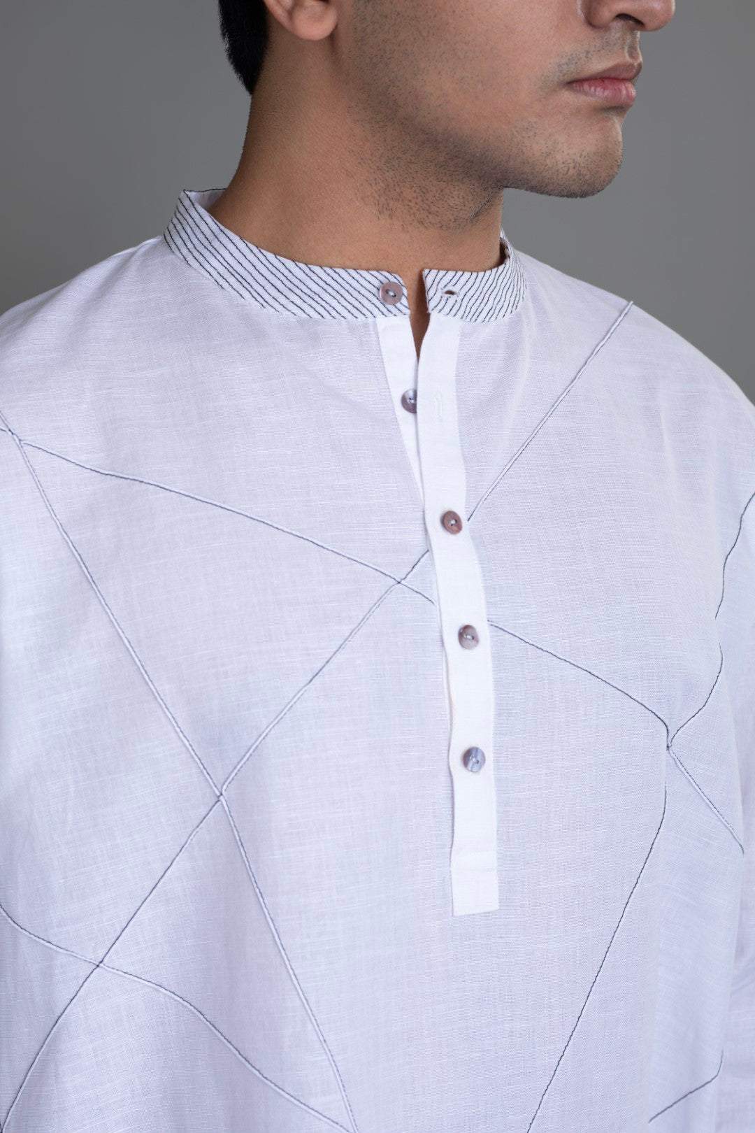 Crazy Pintucked Kurta Shirt