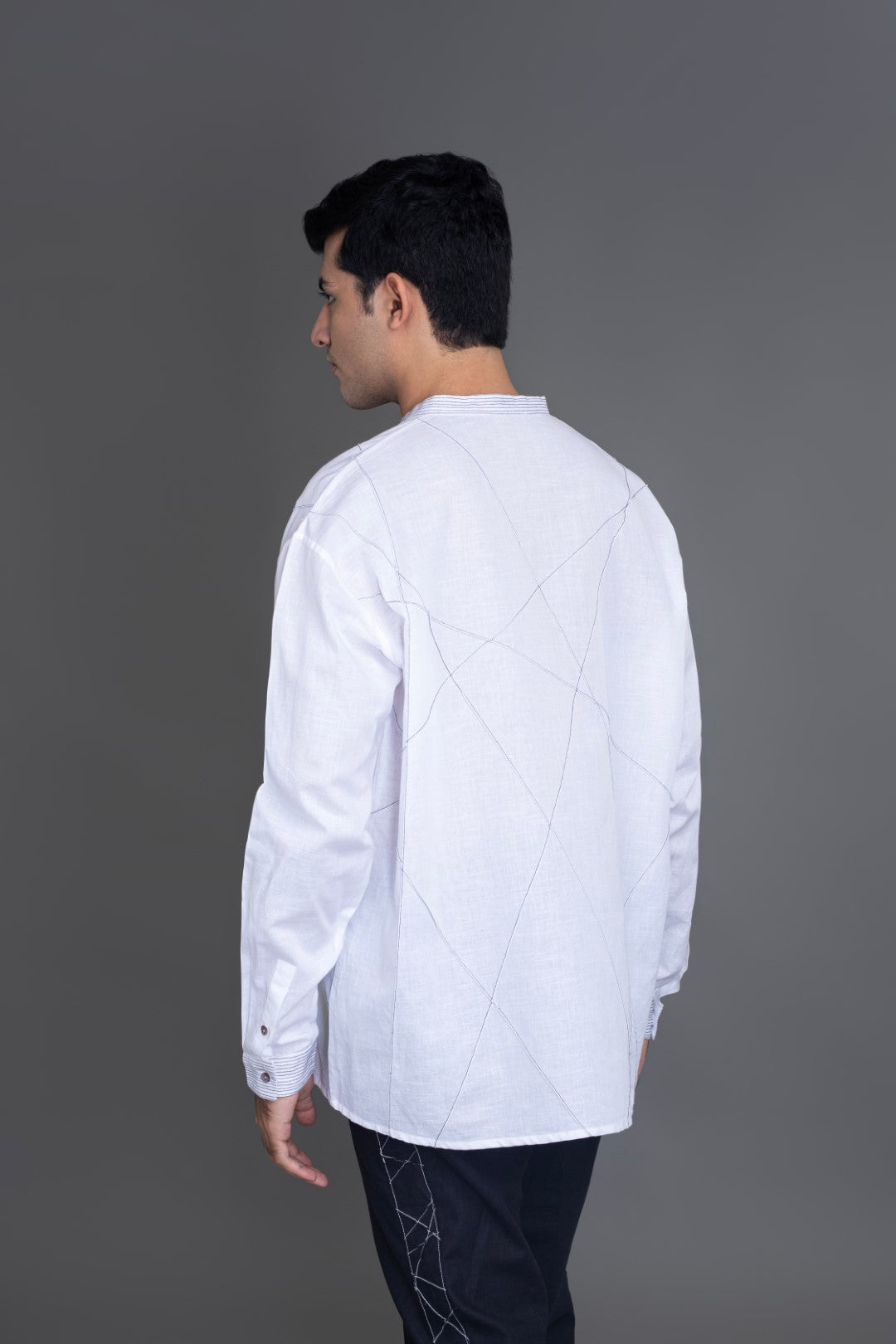 Crazy Pintucked Kurta Shirt
