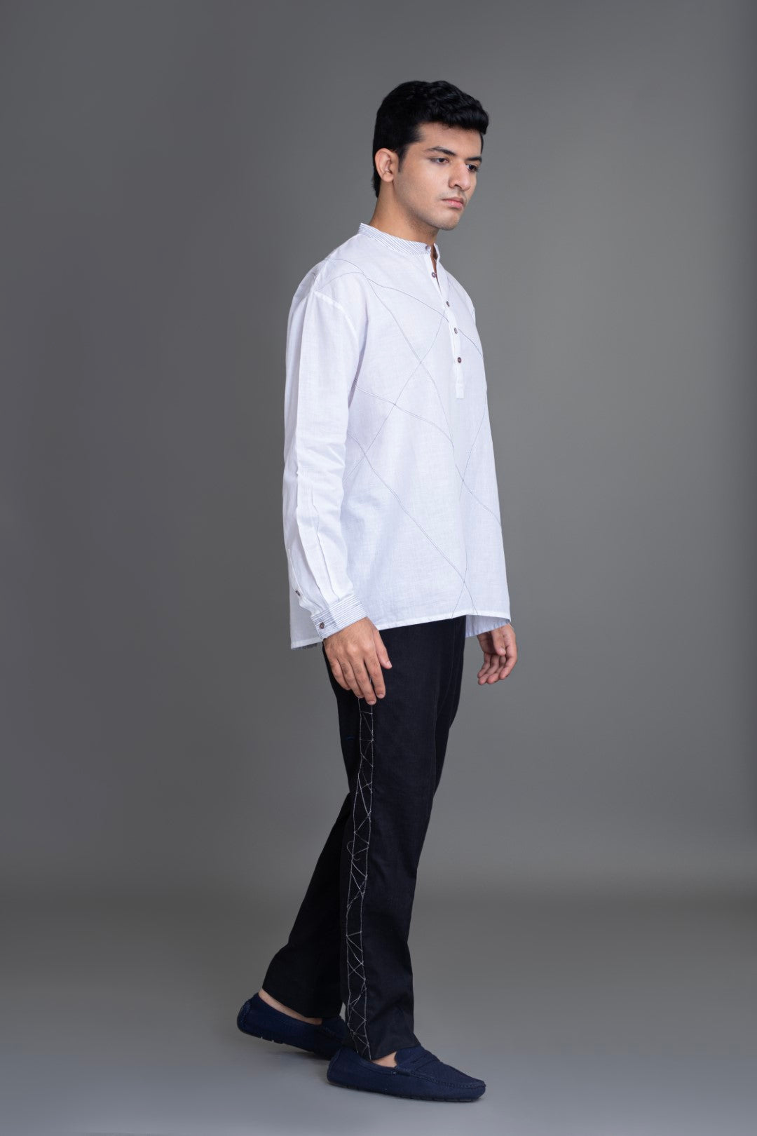 Crazy Pintucked Kurta Shirt