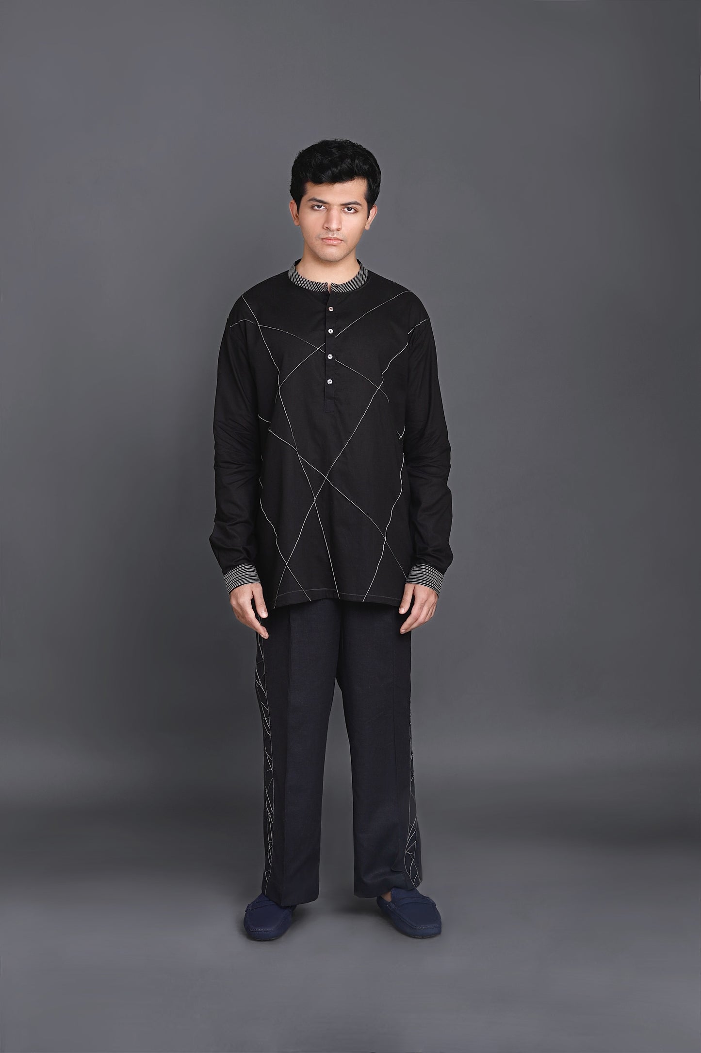 Crazy Pintucked Kurta Shirt