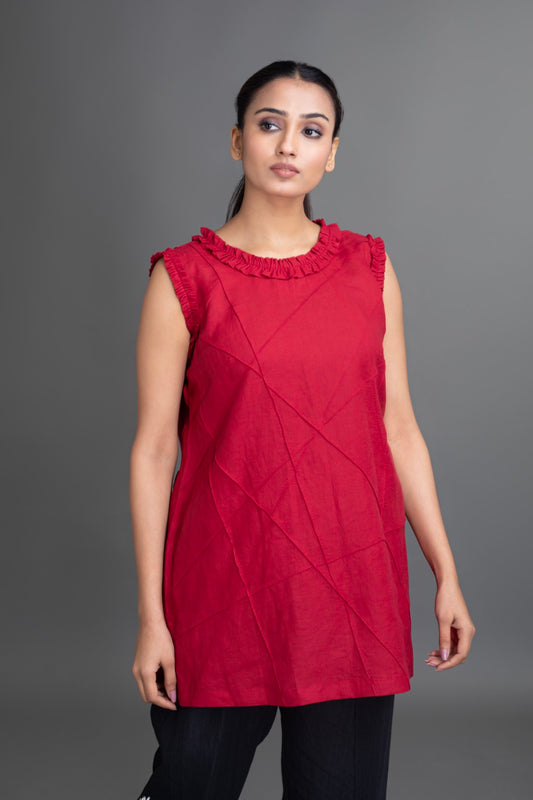 Ruby Crazy Pintuck Top