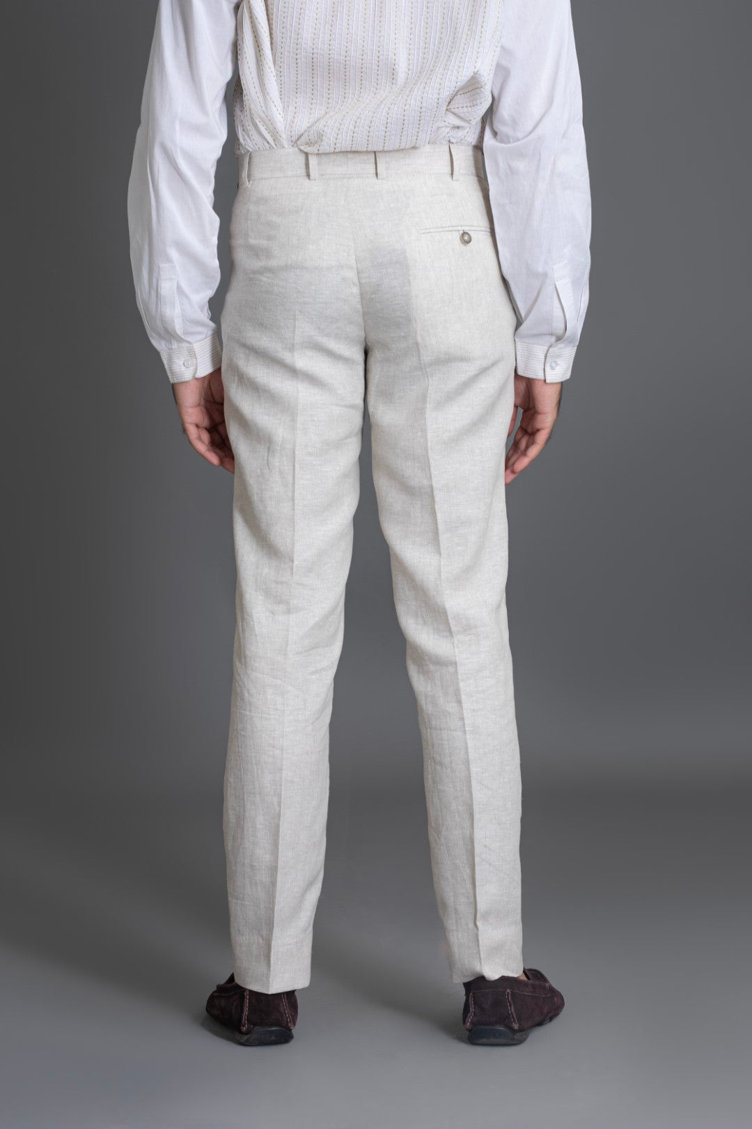 Ecru Linen Trousers