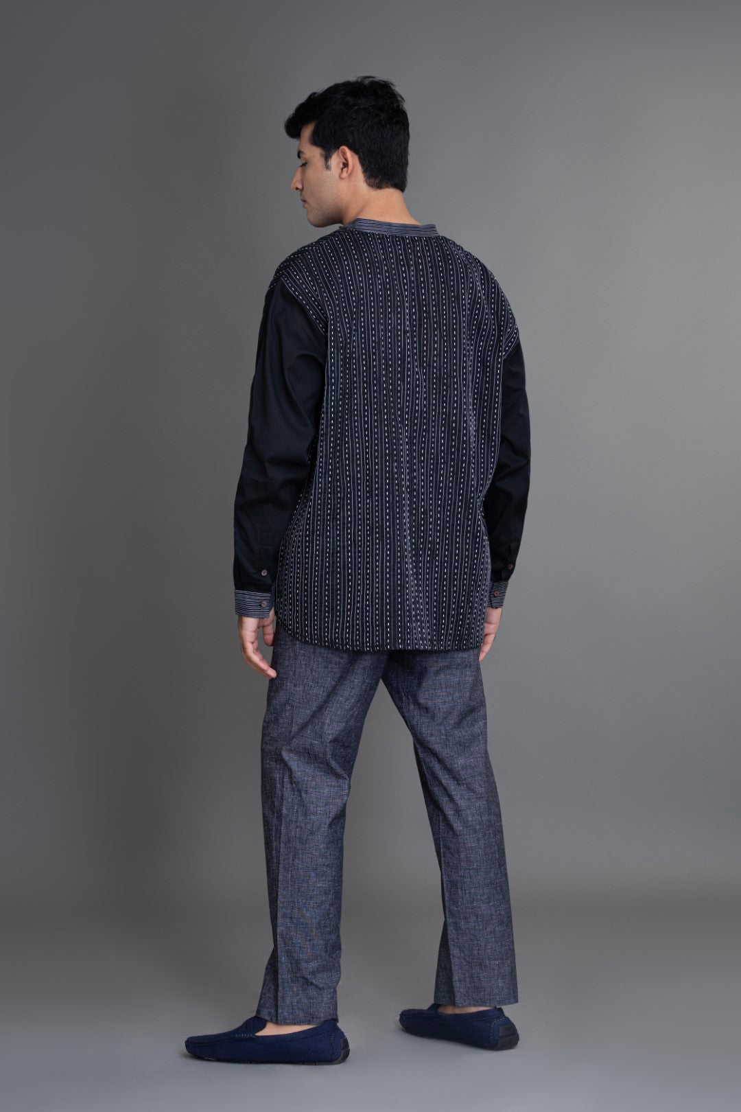 Allover Pintuck Kurta Shirt