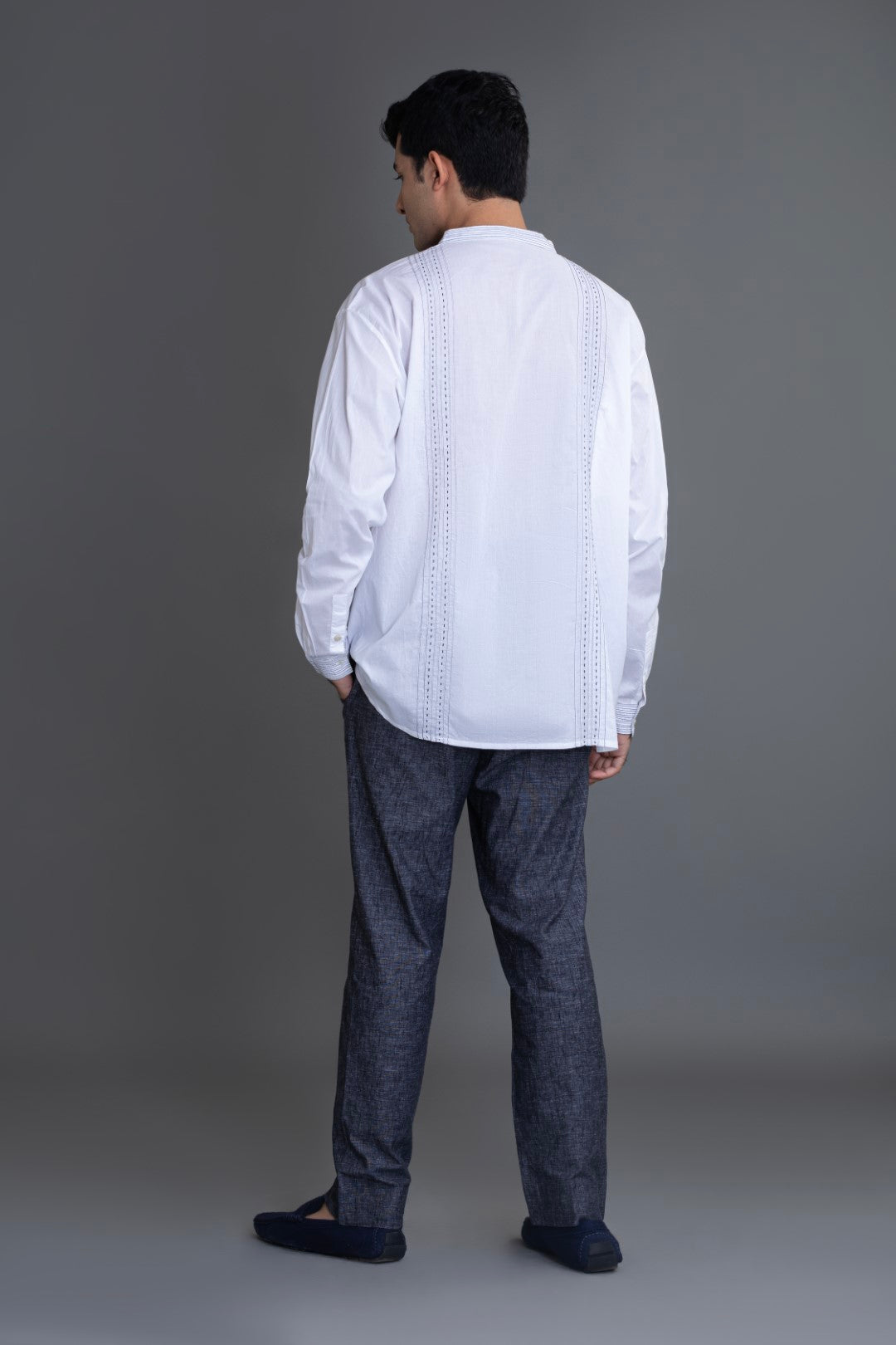 Two Pintuck Kurta Shirt